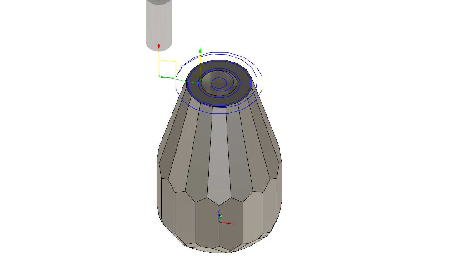 spiral facing bottom